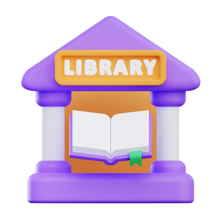 Bibliothèque  3D Icon