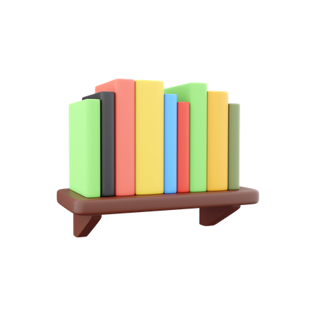 Étagère à livres  3D Icon