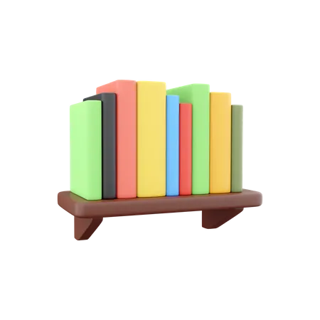 Étagère à livres  3D Icon