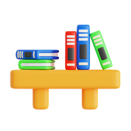 Étagère à livres  3D Icon