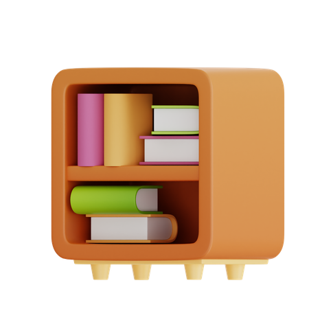 Étagère à livres  3D Icon