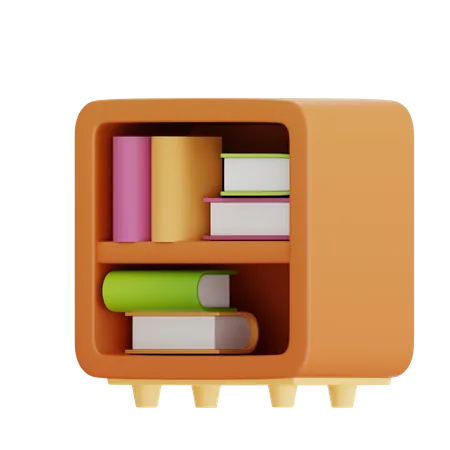 Étagère à livres  3D Icon