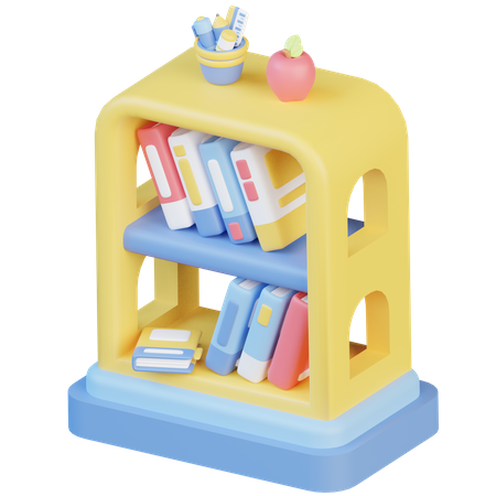 Étagère à livres  3D Icon