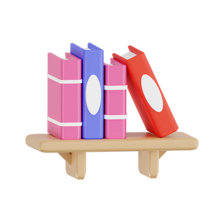 Étagère à livres  3D Icon