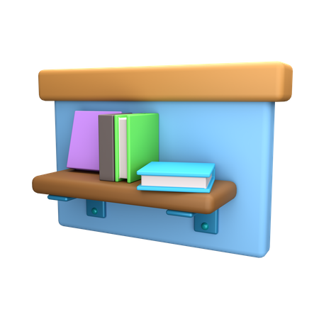 Étagère à livres  3D Icon