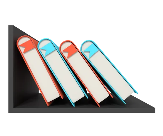 Étagère à livres  3D Icon