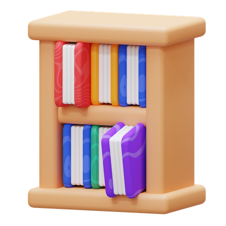 Étagère à livres  3D Icon