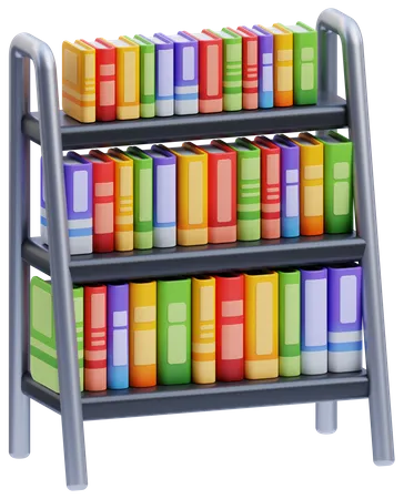 Étagère à livres  3D Icon