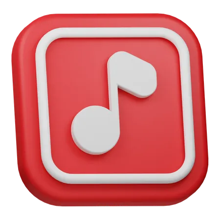 Bibliothèque audio  3D Icon