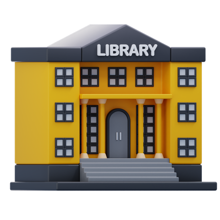 Bibliothèque classique  3D Icon