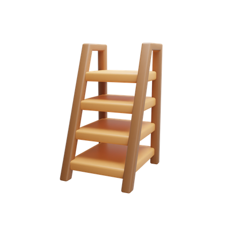 Échelle de bibliothèque  3D Icon