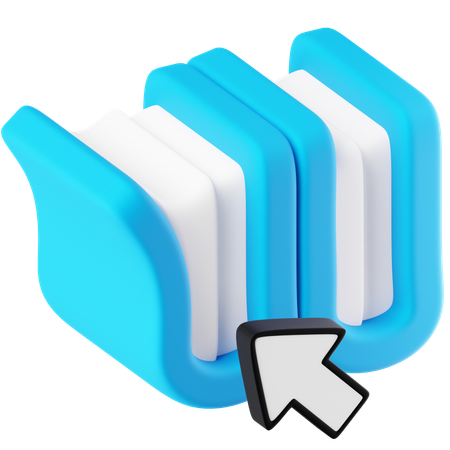 Bibliothèque électronique  3D Icon