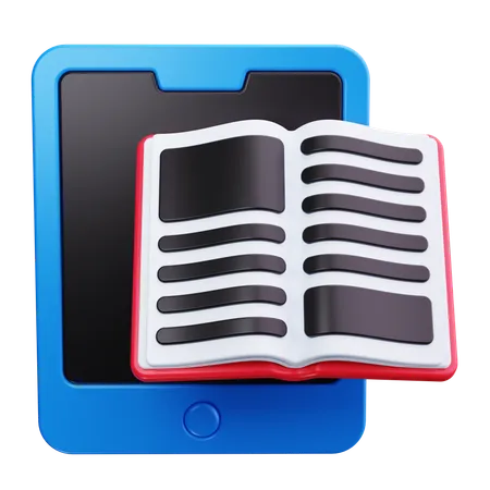 Bibliothèque numérique  3D Icon