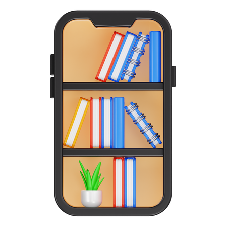 Bibliothèque numérique  3D Icon