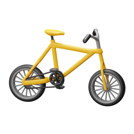 Bicicleta  3D Icon