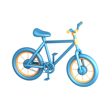 Bicicleta  3D Icon