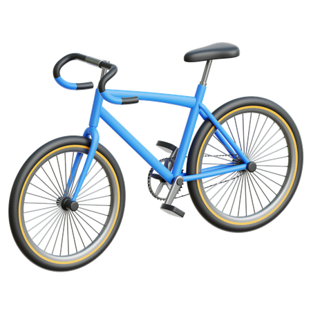 Bicicleta  3D Icon