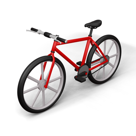 Bicicleta  3D Icon