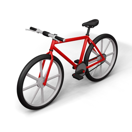 Bicicleta  3D Icon