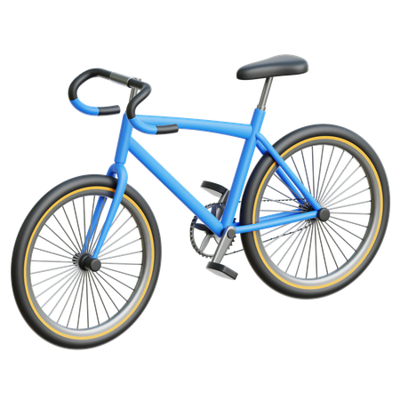 Bicicleta  3D Icon