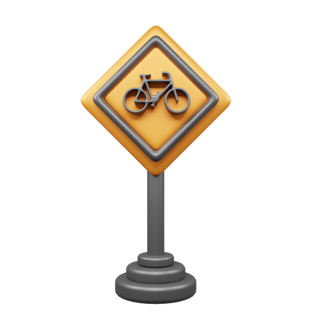 Camino de bicicleta  3D Icon