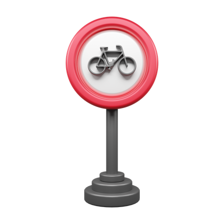 Camino de bicicleta  3D Icon