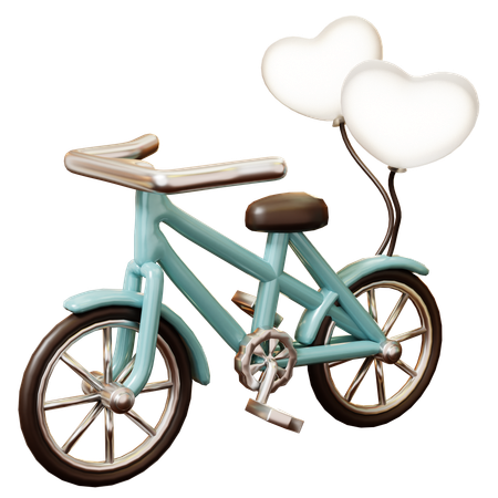 Bicicleta de casamento  3D Icon