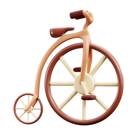 Bicicleta clasica  3D Icon