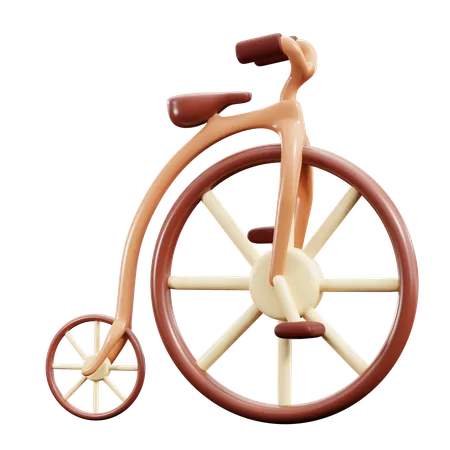 Bicicleta clasica  3D Icon