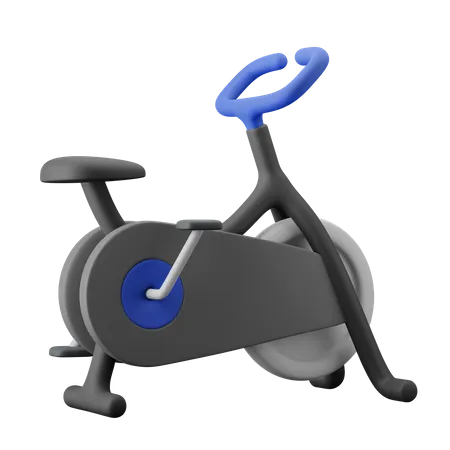 Ilustracao Do Icone 3 D Do Equipamento De Ginastica Para Bicicleta Estacionaria 3D Icon