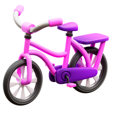 Bicicleta deportiva para mujer  3D Illustration