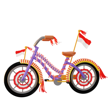 Bicicleta indonesia  3D Icon