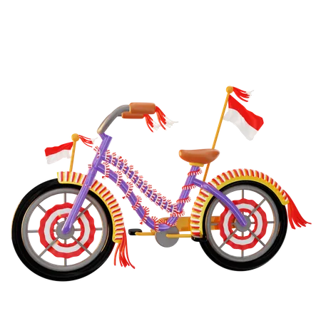 Bicicleta indonesia  3D Icon