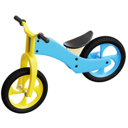 Bicicleta infantil  3D Icon