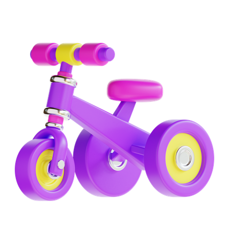 Bicicleta infantil  3D Icon