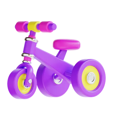 Bicicleta infantil  3D Icon