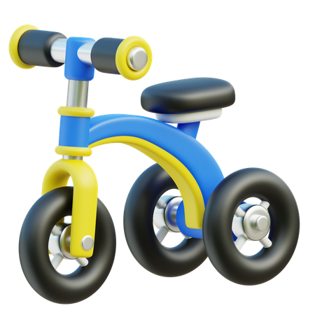 Bicicleta infantil  3D Icon