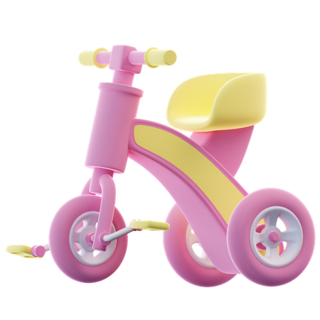 Bicicleta infantil  3D Icon