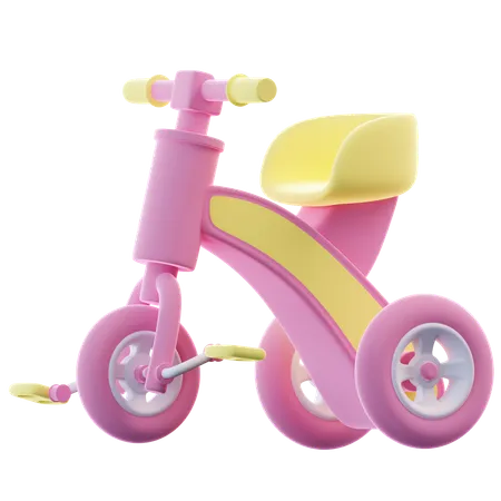 Bicicleta infantil  3D Icon