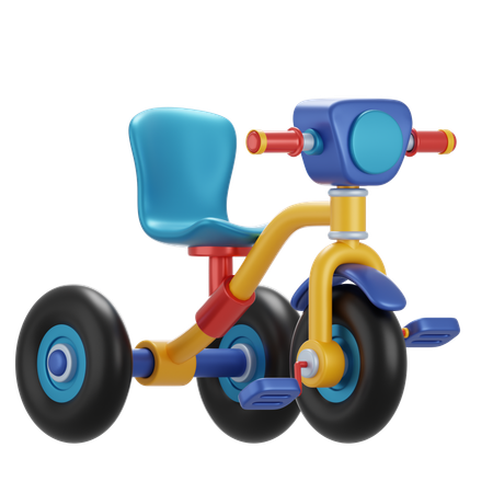 Bicicleta infantil  3D Icon