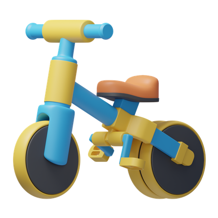 Bicicleta infantil  3D Icon