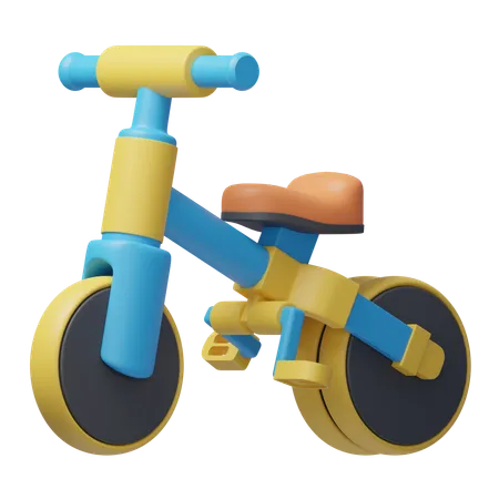 Bicicleta infantil  3D Icon