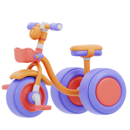 Bicicleta infantil  3D Icon