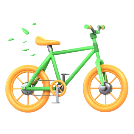 Bicicleta renovable  3D Icon