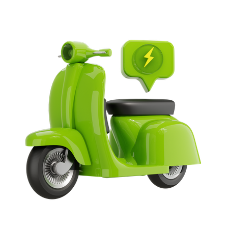 Bicicleta scooter electrico  3D Icon