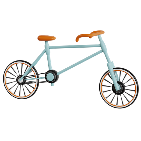 Bicicleta antigua  3D Icon