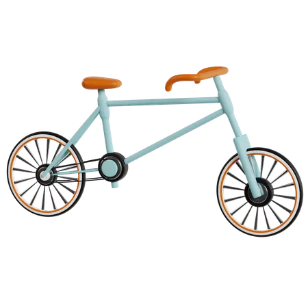 Bicicleta antigua  3D Icon
