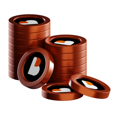 Bico Coin Stacks  3D Icon