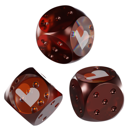 Bico Glass Dice Crypto  3D Icon