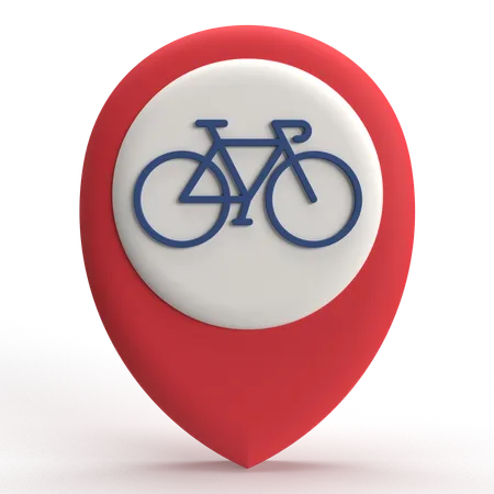 Bicycle Location  3D Icon